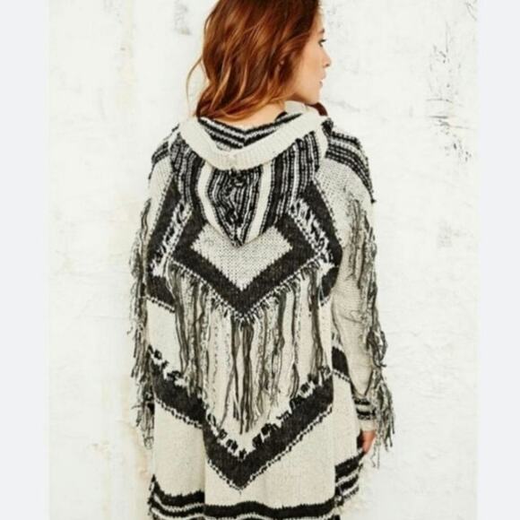 Free People Sweaters - Free People Show Me The Way Geo Fringe XS Cardigan Sweater